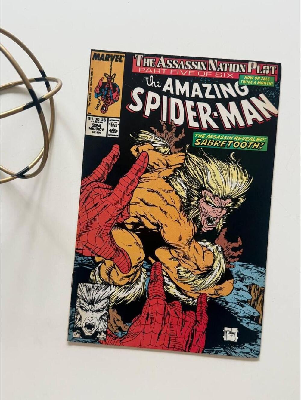Amazing Spider-Man #324 | Sabretooth  - Comic book 1989 | Iconic Todd McFarlane